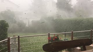 Unwetter in Hainburg und Seligenstadt 18082019 Hessen Tornado [upl. by Eneli]