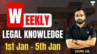 1st Jan to 5th Jan  Weekly Legal Knowledge Roundup  CLAT 2025 Preparation  CLAT 2025  Unacademy [upl. by Peirsen]