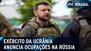 Ucrânia afirma que já tomou 82 cidades e vilas em ofensiva contra a Rússia  SBT Brasil 150824 [upl. by Lucienne]