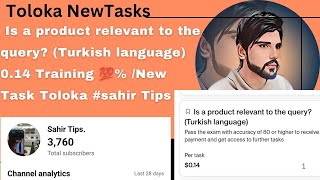 Is a product relevant to the query Turkish language 014 Training 💯 New Task Toloka sahir Tips [upl. by Burnie]