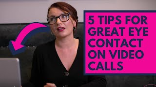 HOW TO IMPROVE EYE CONTACT IN VIRTUAL MEETINGS PRESENTATIONS amp INTERVIEWS [upl. by Encratis]