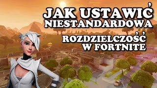 Jak Ustawić Niestandardową Rozdzielczość W Fortnite 1080x1080 1280x960 1440x1080 [upl. by Bust]