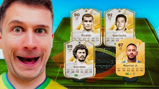 WL COM MEU PRIMEIRO TIME BR NO EA FC 25 TILTEI COM UM ICON DE 700K 😠😠 ULTIMATE TEAM [upl. by Alya]