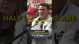 CHARLIE KIRK QUESTIONS COLLEGE 🎓😮 RealCharlieKirk shorts [upl. by Boru]