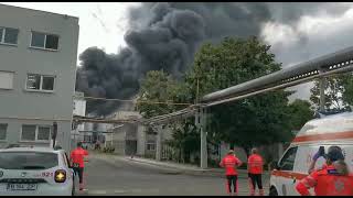 Incendiu puternic in Constanta [upl. by Sunshine220]