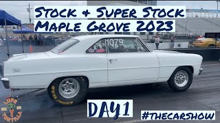 2023 Maple Grove Raceway NHRA Lucas Oil Series Drag Racing Muscle Cars Super Stock Eliminator [upl. by Herwig]