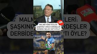 Beşiktaş Başkanı Galatasaray derbisini izleyen Malmö yöneticileri hakem kararlarına şaşırıp kaldı [upl. by Zetta]