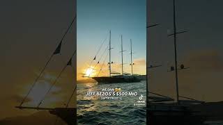 Unbelievable 🤯 We saw Jeff Bezos’s 500 million yacht 🛥️ljeffbezos yacht rich [upl. by Josi]