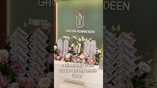 Gift cash money fresh flower arrangement ideas 😉👍🫰😍 [upl. by Phiona]