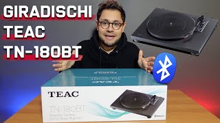 Giradischi bluetooth quoteconomicoquot Teac TN180BT  Unboxing e Recensione [upl. by Ltney898]