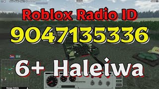 Haleiwa Roblox Radio CodesIDs [upl. by Nwad]