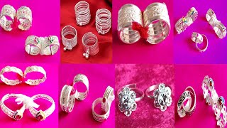 Silver toe rings latest designs Metti designs in silver New designs silver toe rings [upl. by Eve]