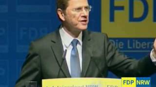 Guido Westerwelle auf dem Landesparteitag der FDPNRW in Siegen [upl. by Sacci]