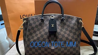 Louis Vuitton LV  NEW Odeon Tote MM Damier Ebene Unboxing amp Review [upl. by Corrie543]