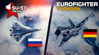 EF2000 Eurofighter Typhoon Vs Su57 Felon  Tu22M Intercept  Digital Combat Simulator  DCS [upl. by Dorcea328]