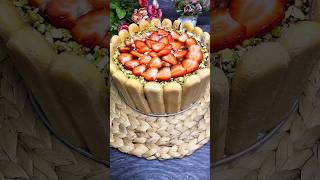 Tiramisu strawberry cakefood cake recipe viralvideo shorts trending keşfet pasta art usa [upl. by Galloway]