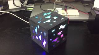 3D printed glowing Minecraft block [upl. by Kristof]