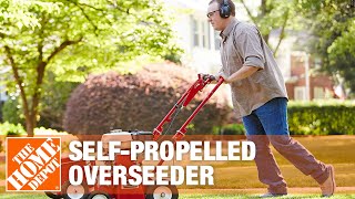 Classen SelfPropelled Overseeder Rental  The Home Depot [upl. by Eruot972]