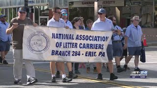 Unions gather in Downtown Erie to celebrate Labor Day at annual parade [upl. by Strenta]