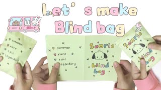 How to make blind bag  sanrio blind bag [upl. by Naihtsirc]