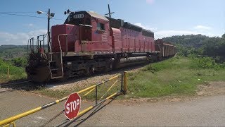 Bauxite Train In Discovery Bay St Ann Jamaica [upl. by Hayton549]