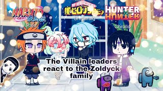 The Villain Leaders react to the Zoldyck family react anime gachaclub read description [upl. by Sile184]