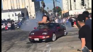 Reckless Driver Hit Two Bystander At Car Meet [upl. by Urina]