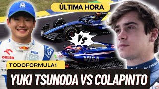 F1 HOY Yuki Tsunoda vs Colapinto por Red Bull [upl. by Clarisse721]