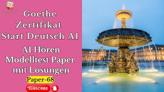 A1 Hören Goethe Zertifikat Modelltest Paper mit Lösungen  Practice German Online 🇩🇪 🇩🇪 [upl. by Marron696]