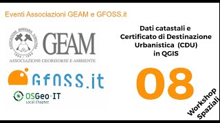 Dati catastali e Certificato di Destinazione Urbanistica CDU in QGIS [upl. by Aelyak]