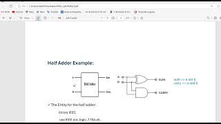 VHDL LAB2 part 1 2024 [upl. by Epul]