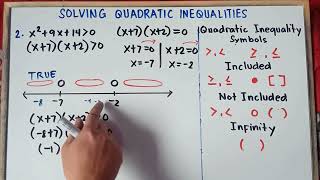 Solving Quadratic Inequalities  Explained Step by Step  Part 2 [upl. by Sanborne]