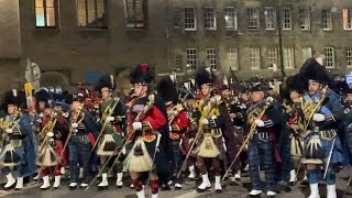 ‘Scotland the Brave’ ‘The Black Bear’ Massed Pipes and drums  March out 2082022 [upl. by Tsiuqram638]