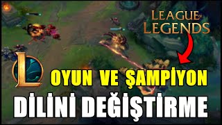 LOL DİL DEĞİŞTİRME 2024  League of Legends  LOL Dil Değiştirme Kodları [upl. by Atiral494]