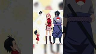 Baby sarada meets teen age Sasuke Sakura 😄 naruto boruto sarada sasuke sakura edit cute [upl. by Rika223]