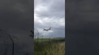 Volotea landing at LilleLesquin LIL airport short plane [upl. by Flossie]