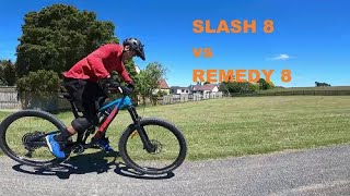 Trek Slash 8 vs Trek Remedy 8 MTB  CHILL RIDE TOTARA PARK AUCKLAND NEW ZEALAND [upl. by Bobinette651]