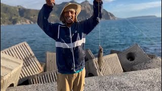 Fishing in Hout bay South Africa fishing stayfishy houtbay capetown fisherman fish new [upl. by Anemaj117]