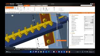 Diseño de unión de estructura metálica en ETABS con IDEA STATICA ‐ 0101 [upl. by Notlad]