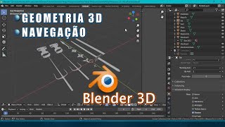 Blender 3D  Geometria 3D e Navegação para iniciantes  Nayvos Media [upl. by Leemaj]