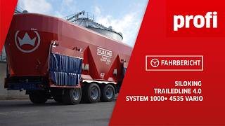 Futtermischwagen Siloking TrailedLine 40 System 1000 4535 Vario  profi Fahrbericht [upl. by Airrat]