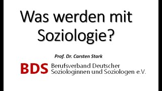 Was werden mit Soziologie [upl. by Ahsekyt505]