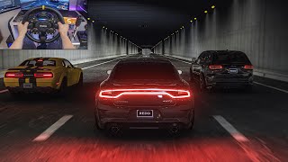 1015HP Dodge Charger Hellcat amp 816HP Challenger amp 1200HP Trackhawk  AssettoCorsa  Moza R16  Pimax [upl. by Aneahs940]