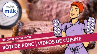 Comment cuire un rôti de porc à basse température  Vidéo de cuisine  Swissmilk 2010 [upl. by Briano]