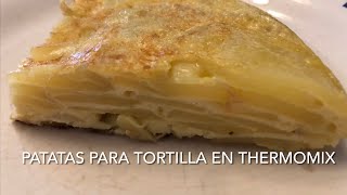 Patatas para tortilla en Thermomix [upl. by Demott688]