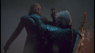 Arya Stark Kills the Night King Game of Thrones Season 8 Episode 3 [upl. by Hulburt810]