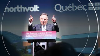 L’entreprise suédoise Northvolt arrive au Québec  entrevue avec François Legault [upl. by Weed]