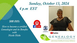 How to Become a Certified Genealogist with Nicole Hicks [upl. by Savill]