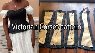 How to draft a Victorian corset [upl. by Nicram]