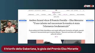 Il trionfo della Gaberiana la gioia del Premio Elsa Morante [upl. by Onez]